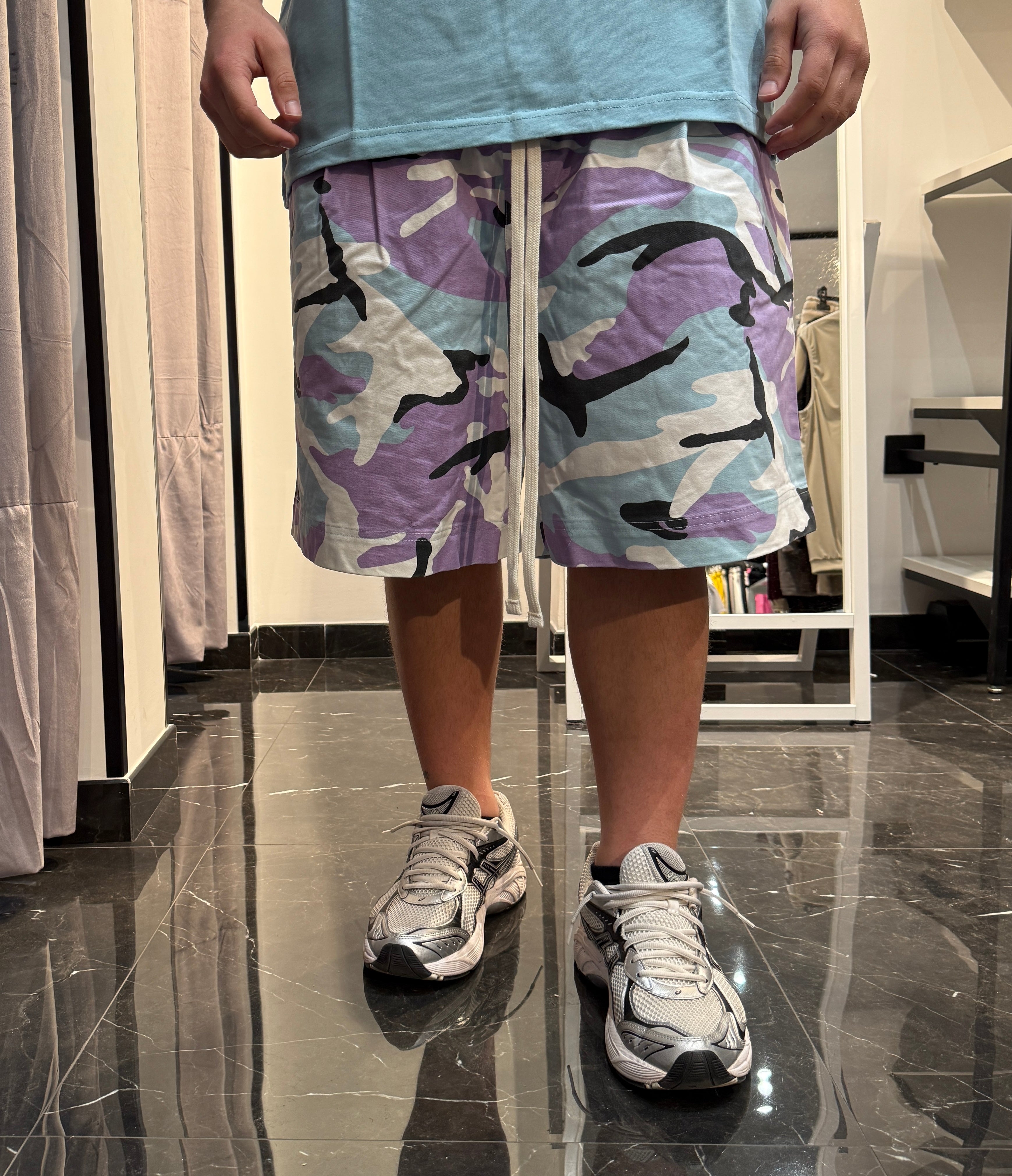 Pantaloncini mimetici over