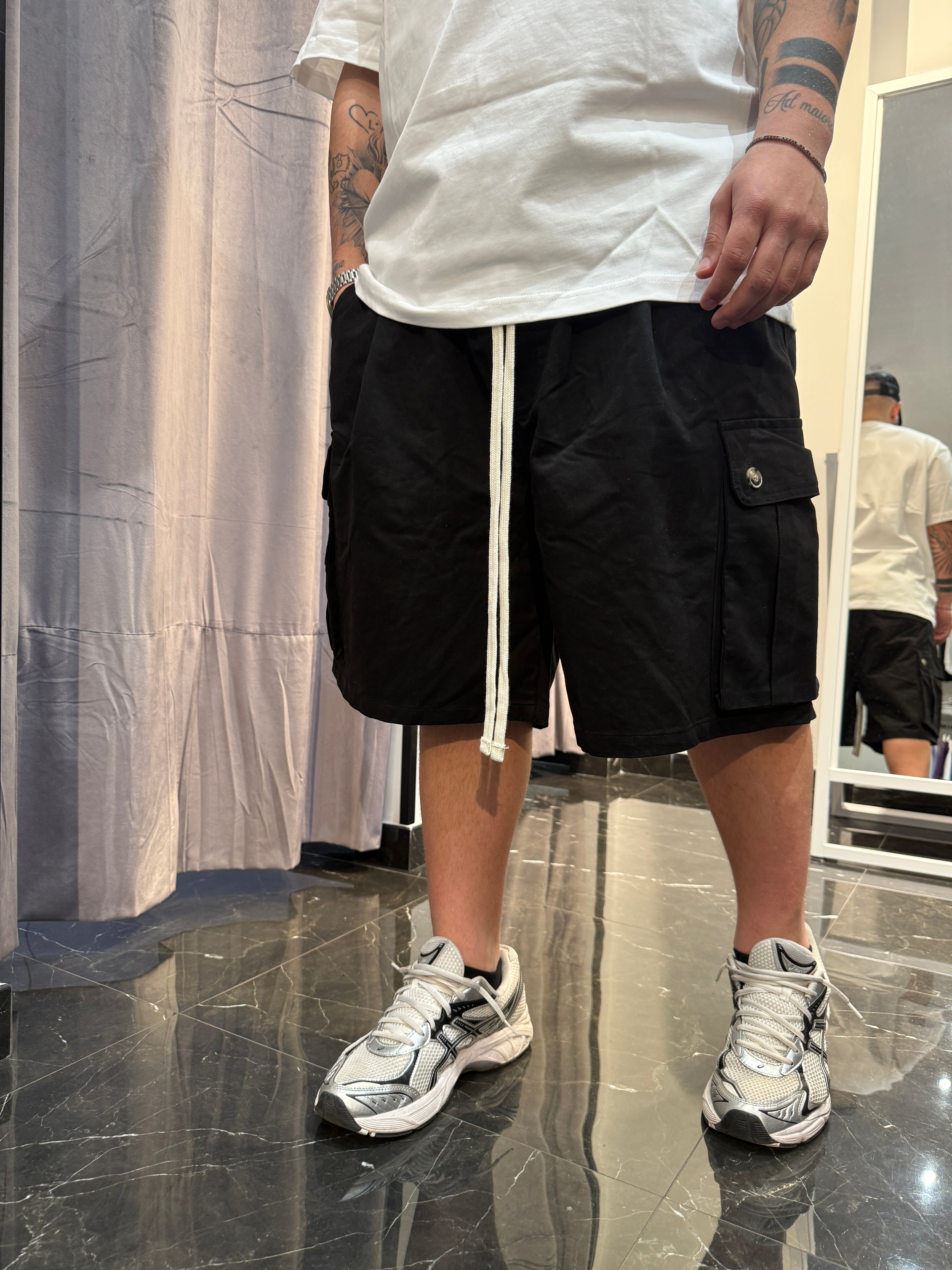 Pantaloncino cargo over