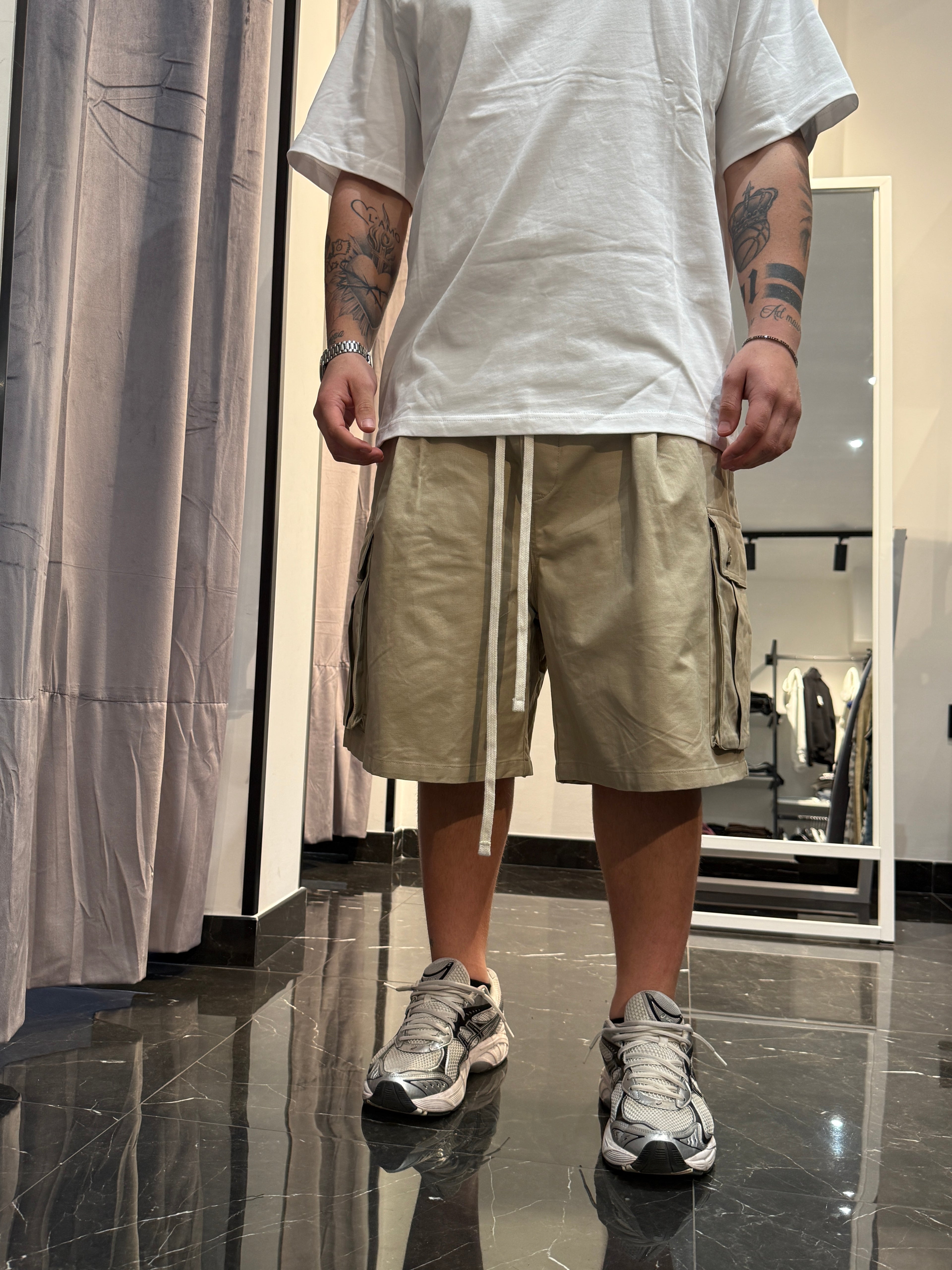 Pantaloncino cargo over