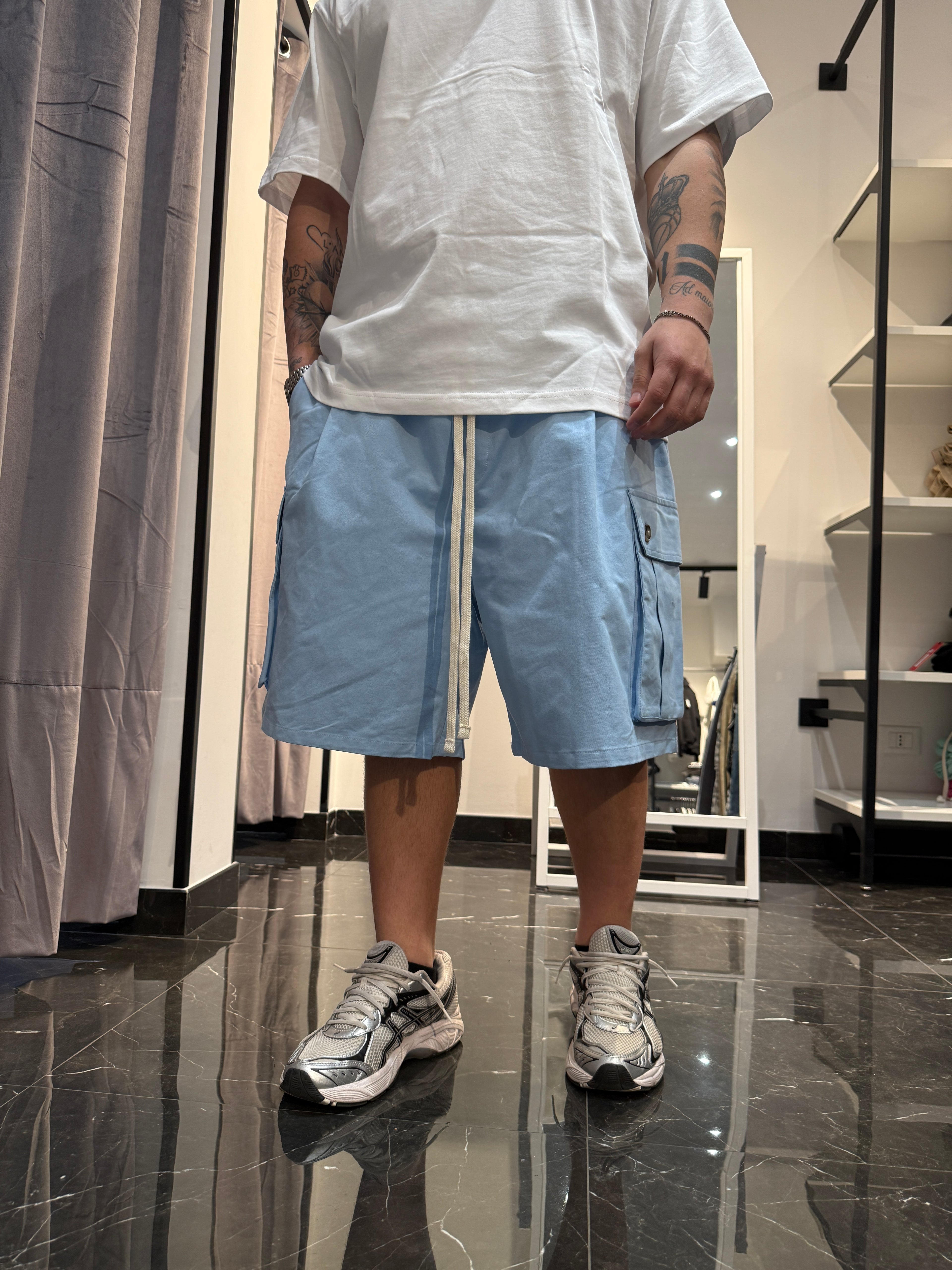 Pantaloncino cargo over