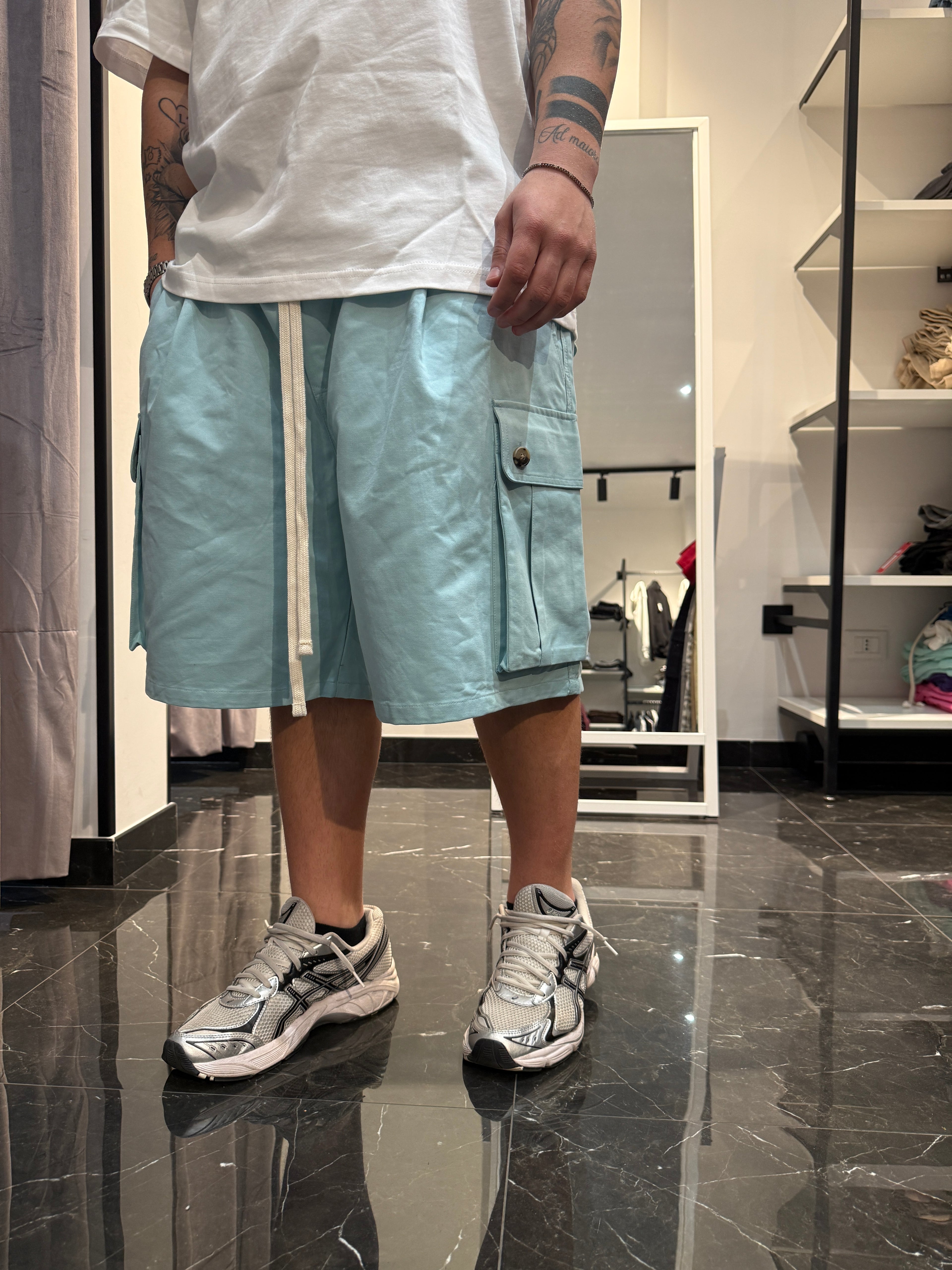 Pantaloncino cargo over