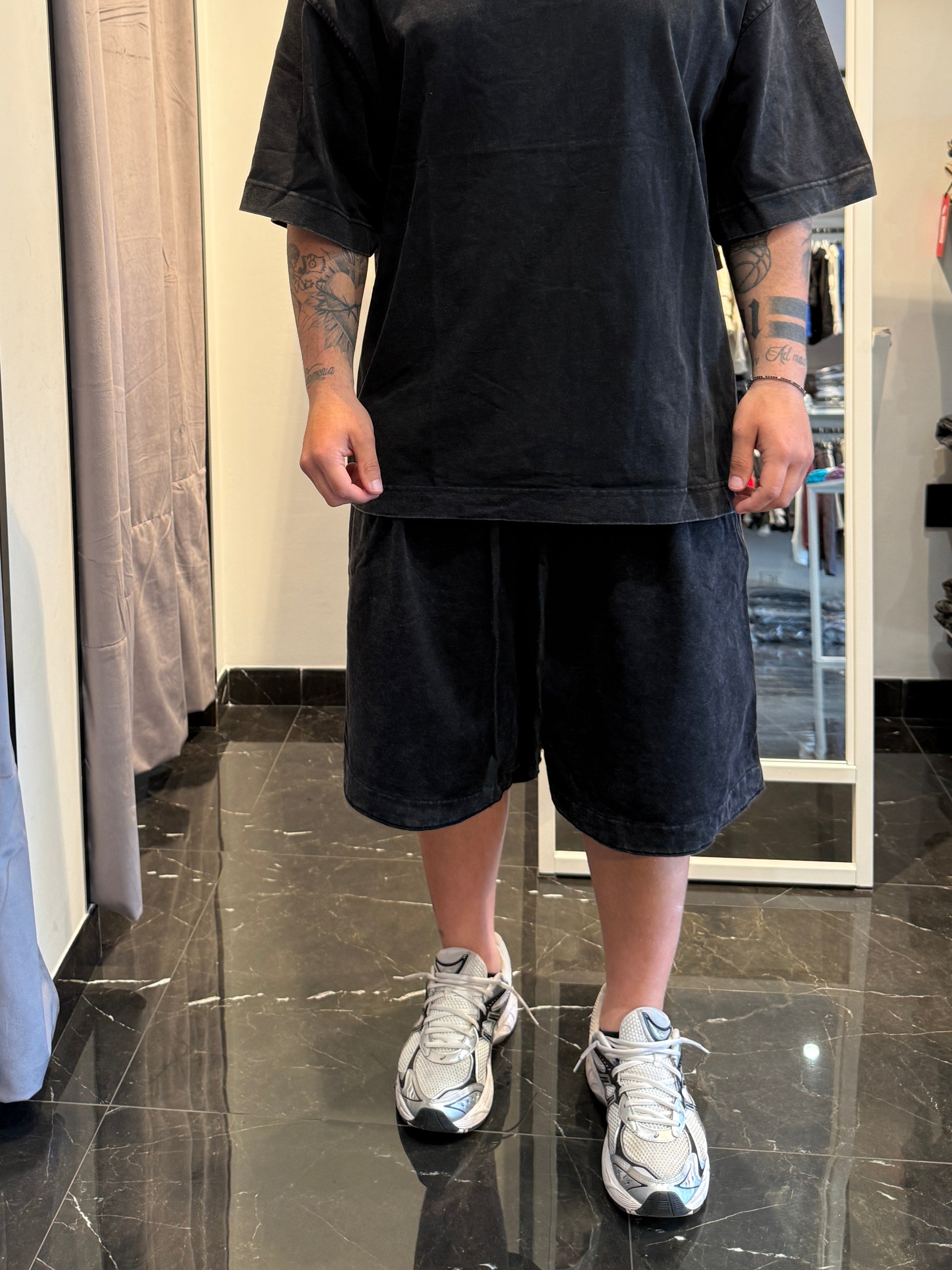 Pantaloncino over slavato