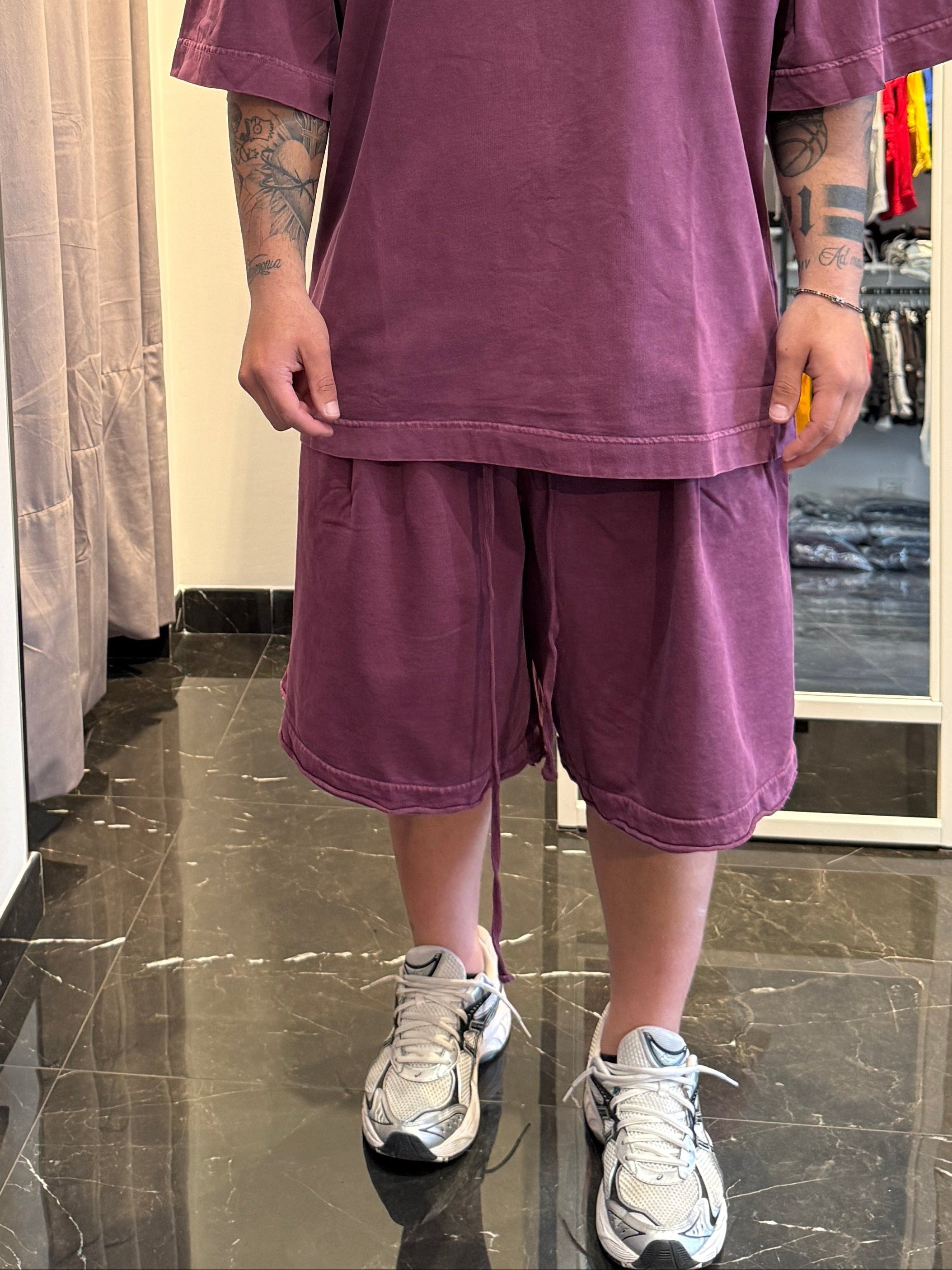 Pantaloncino over slavato