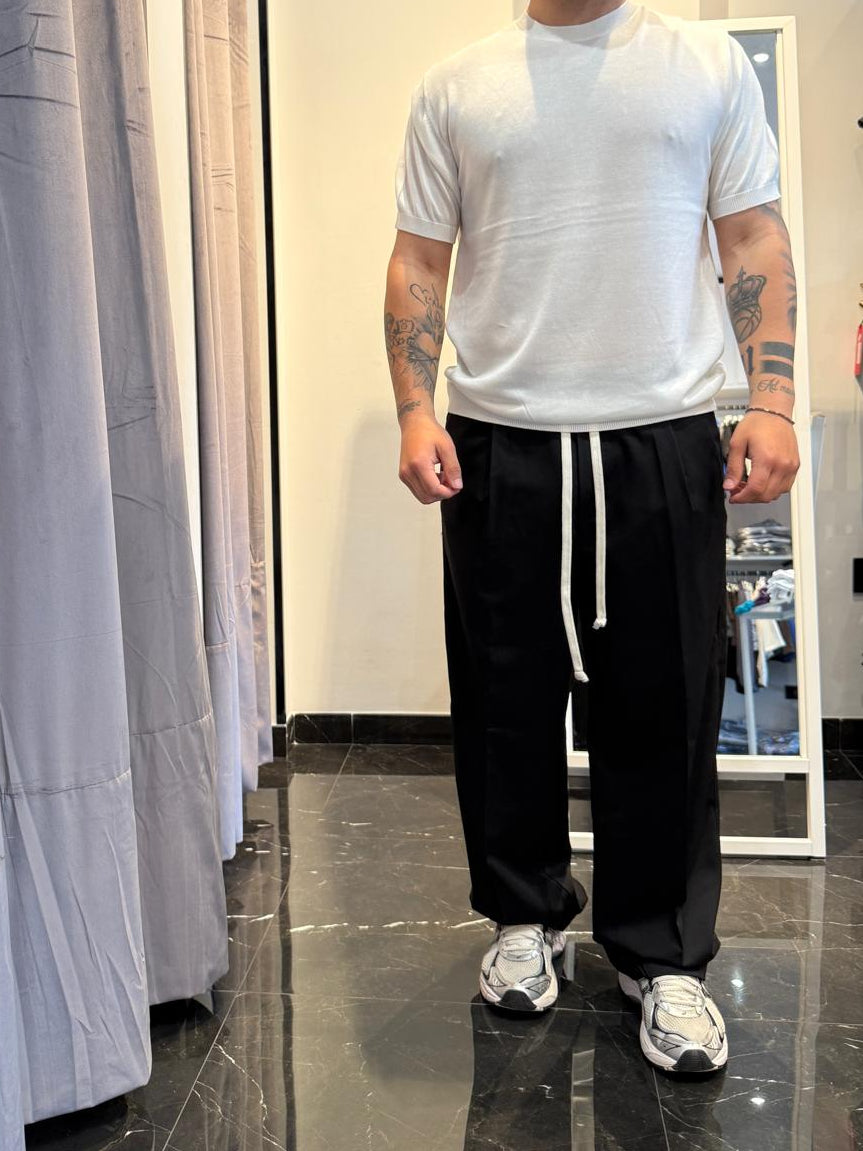 PANTALONI MISTO LINO