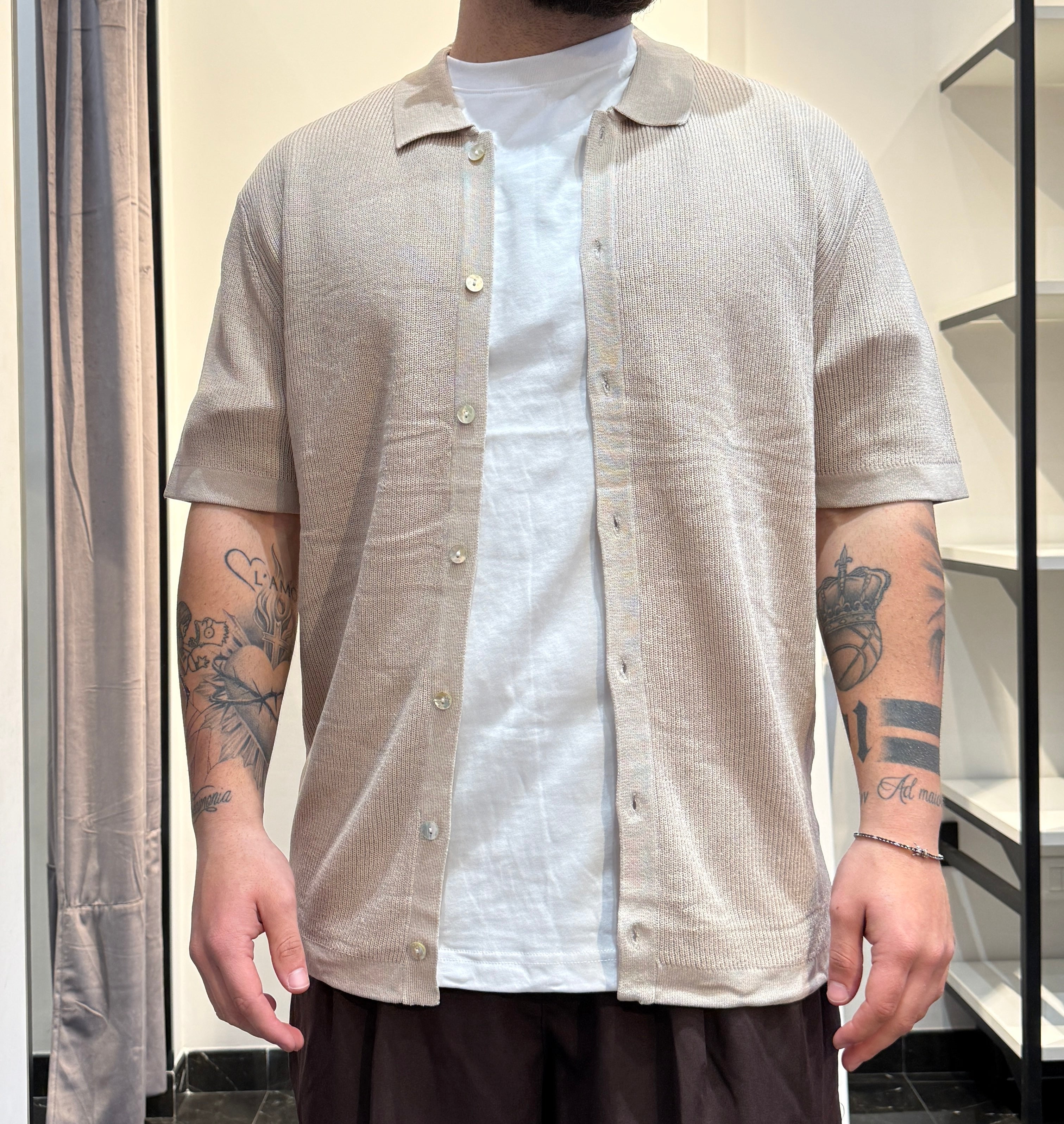 Polo bottoni in filo