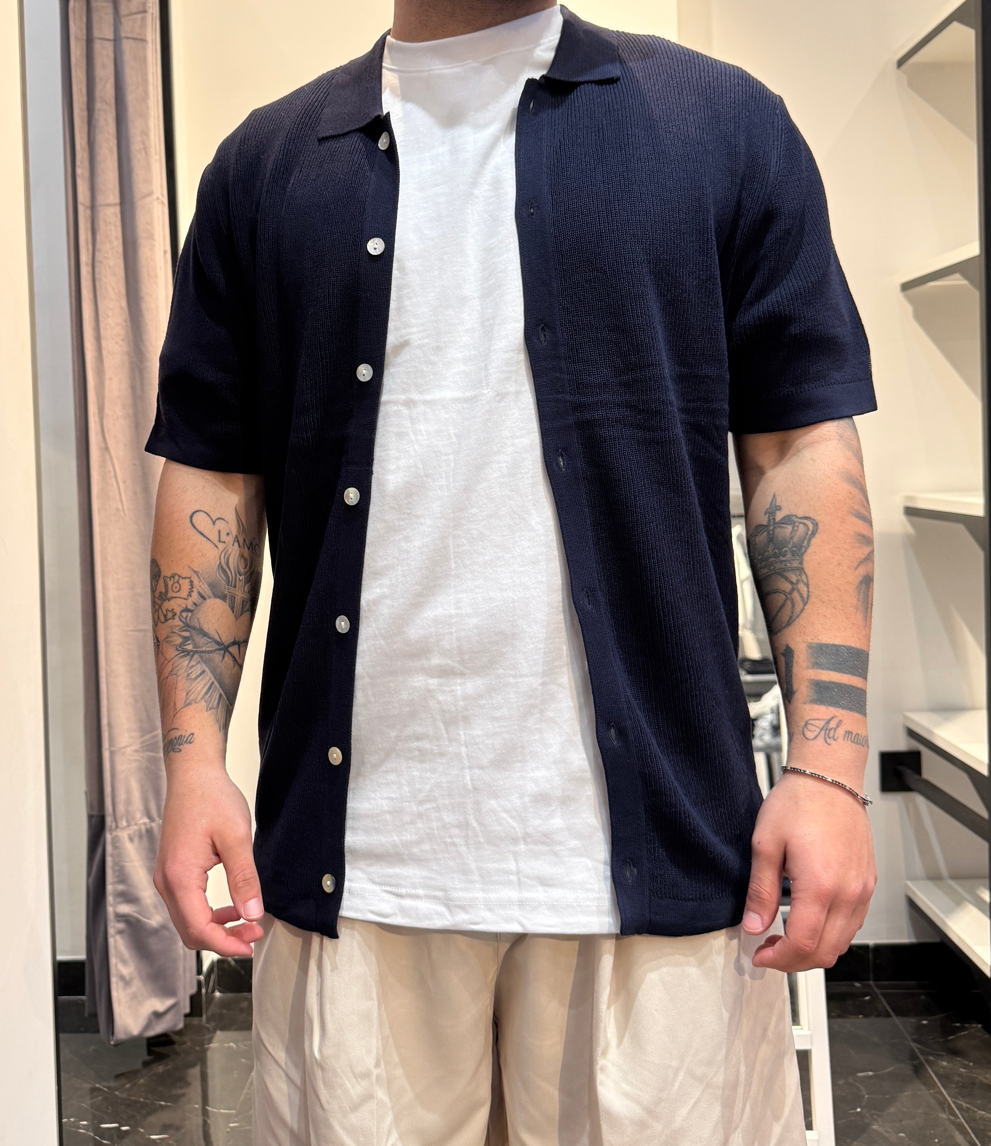 Polo bottoni in filo