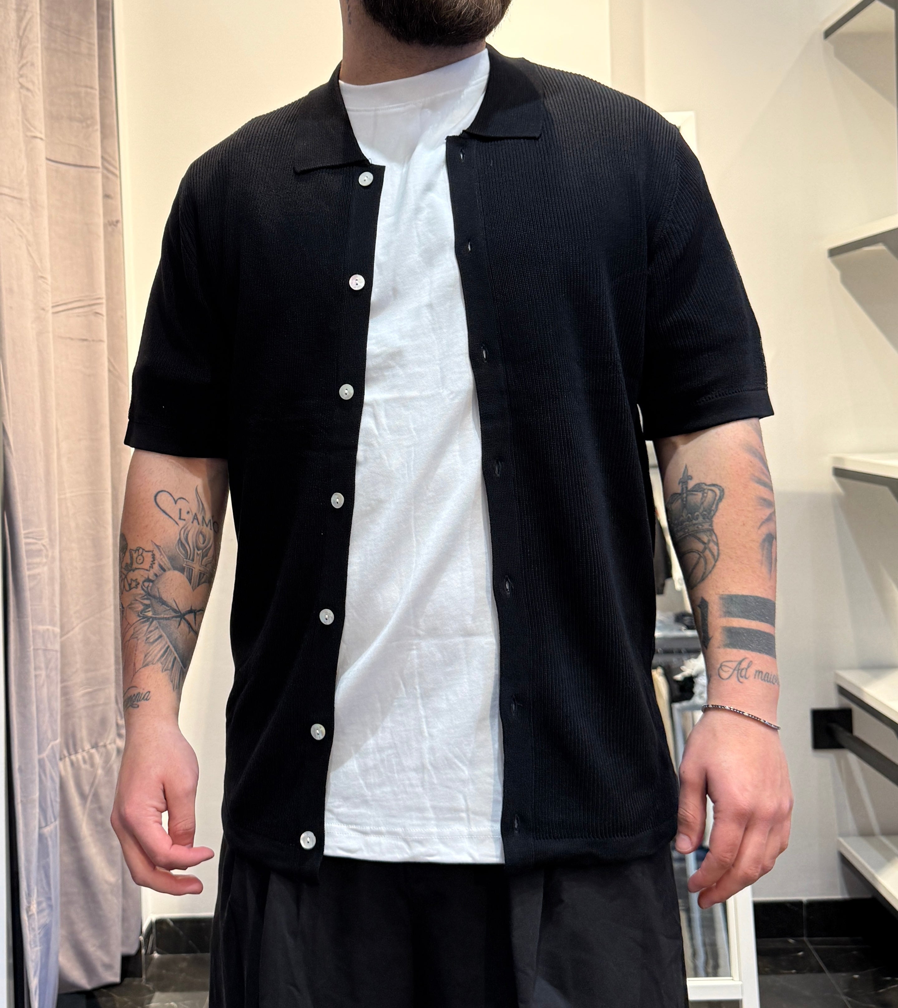 Polo bottoni in filo